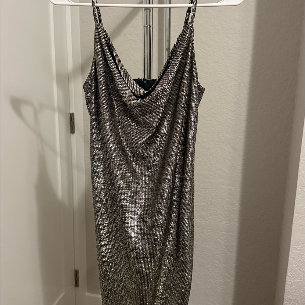 Forever 21 mini metallic dress